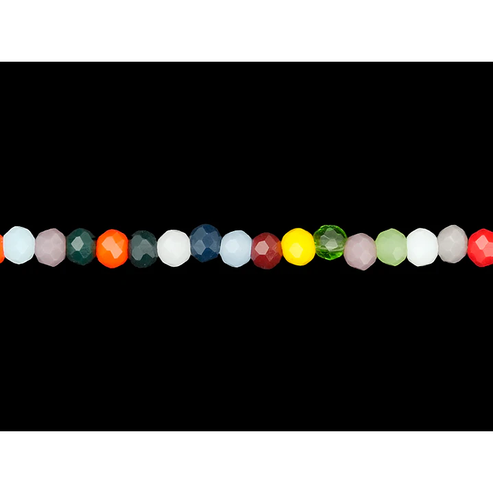 CRISTAL MURANO MIX MATE # 3MM ( TIRA X 116 UNIDADES APROX ) 1