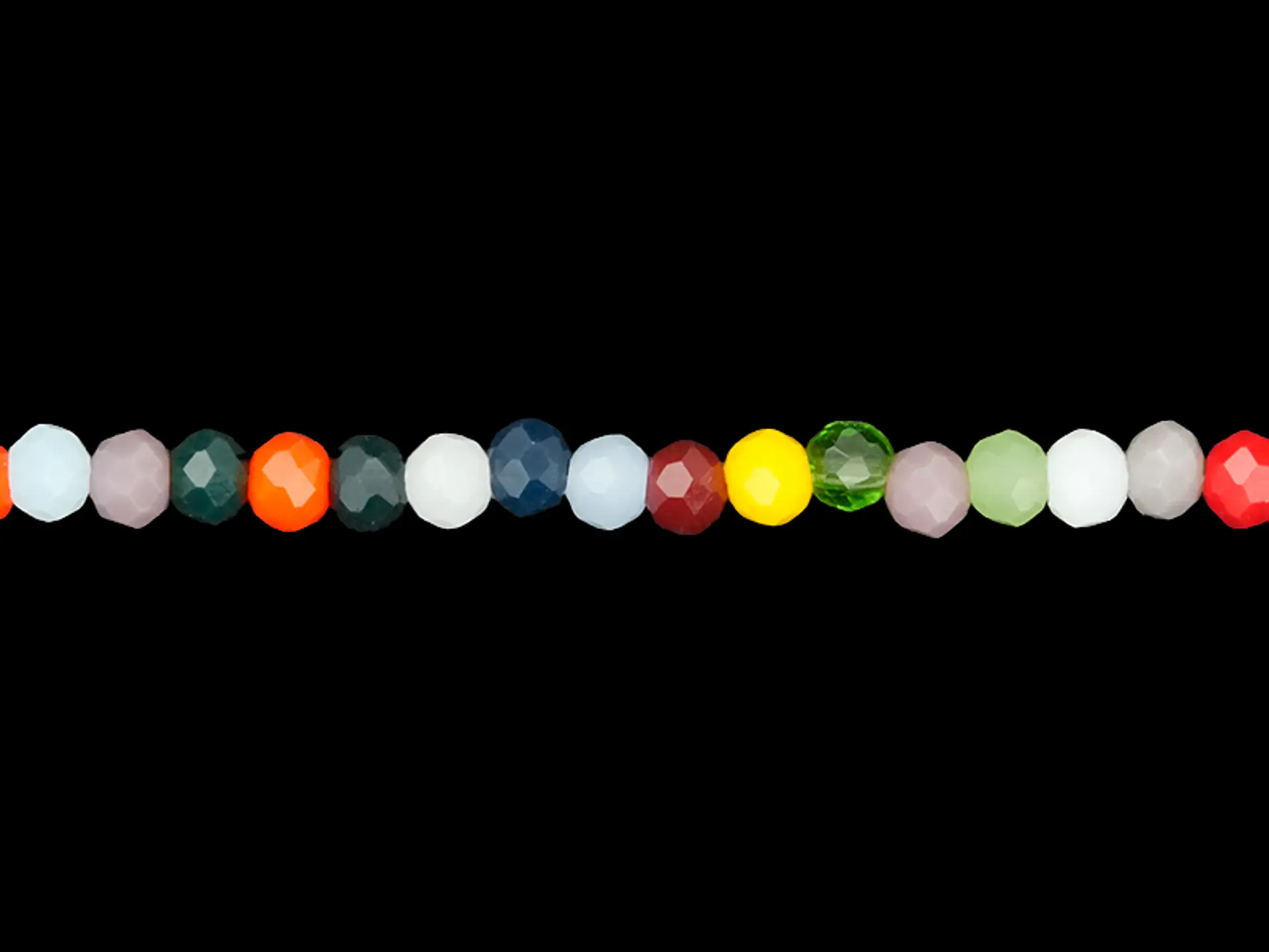 CRISTAL MURANO MIX MATE # 3MM ( TIRA X 116 UNIDADES APROX ) 1
