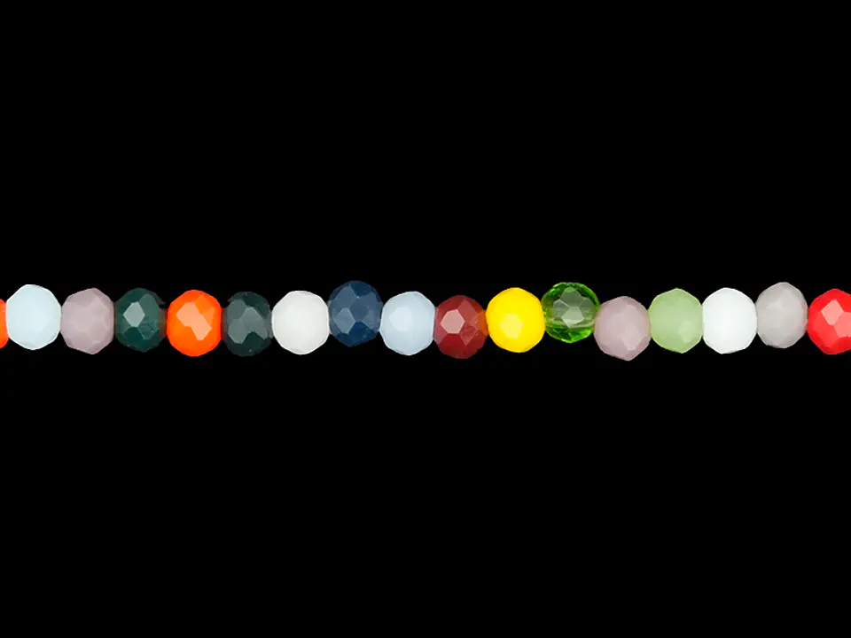 CRISTAL MURANO MIX MATE # 3MM ( TIRA X 116 UNIDADES APROX ) 1