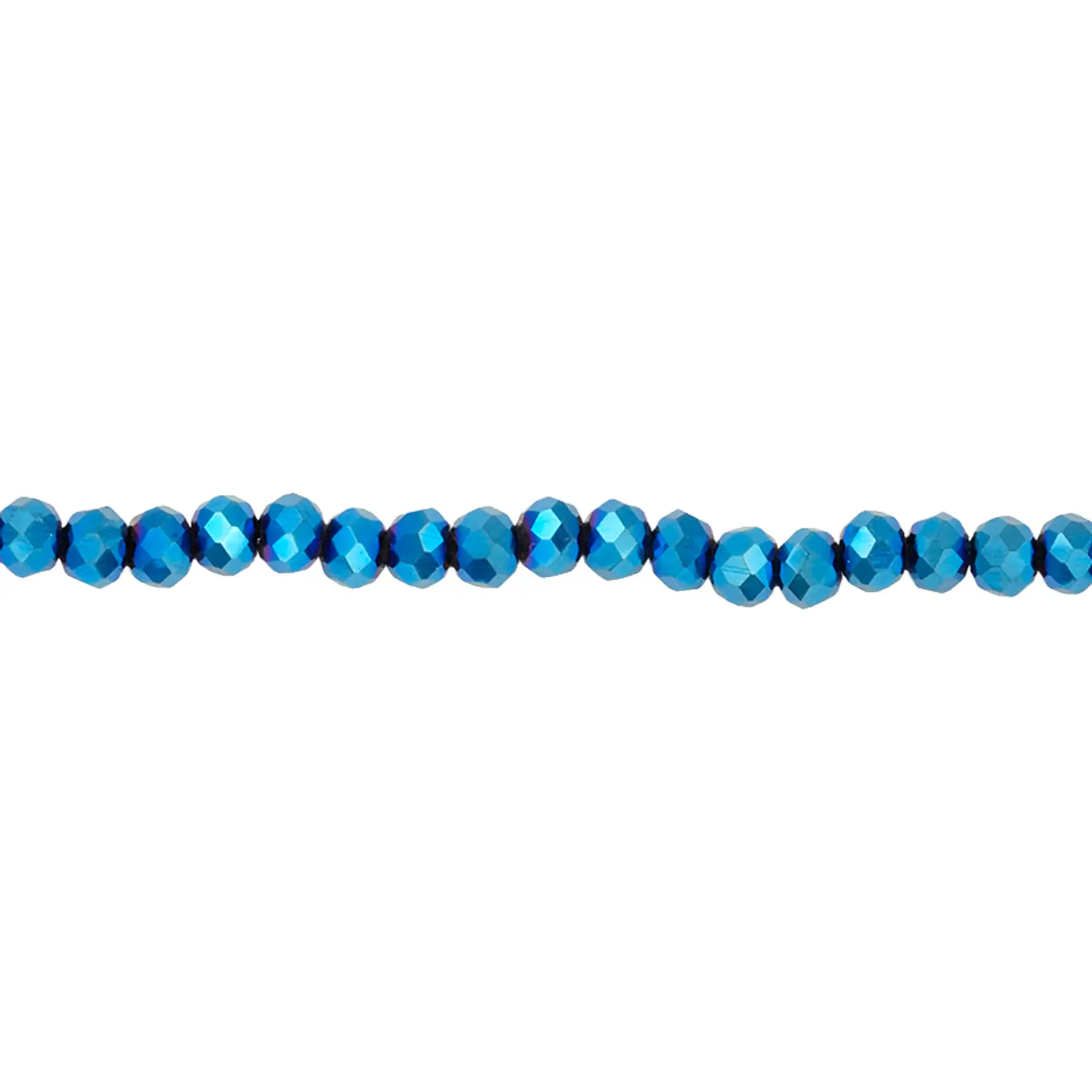 CRISTAL MURANO AZUL ELECTRICO # 3MM ( TIRA X 116 UNIDADES APROX ) 1