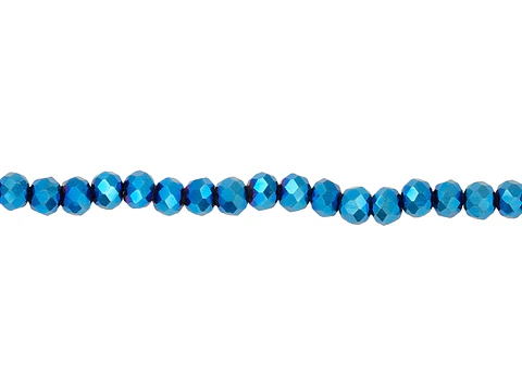 CRISTAL MURANO AZUL ELECTRICO # 3MM ( TIRA X 116 UNIDADES APROX )