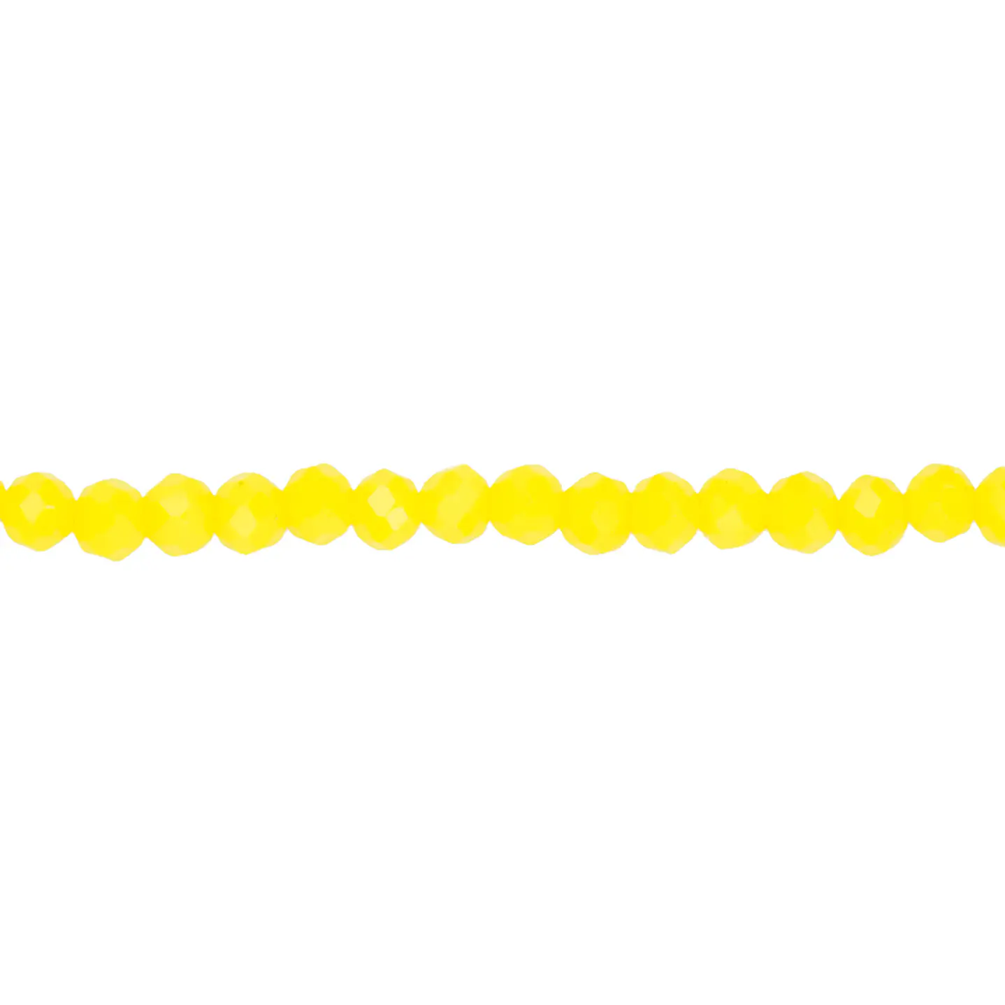 CRISTAL MURANO AMARILLO NEON MATE # 3MM ( TIRA X 116 UNIDADES APROX ) 1