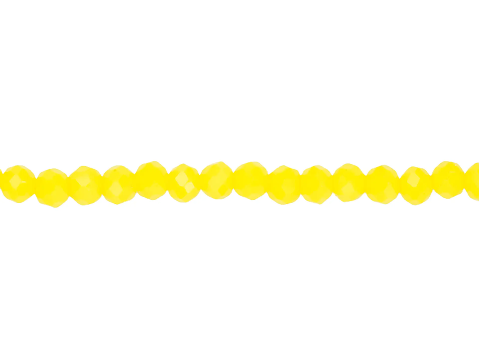 CRISTAL MURANO AMARILLO NEON MATE # 3MM ( TIRA X 116 UNIDADES APROX ) 1