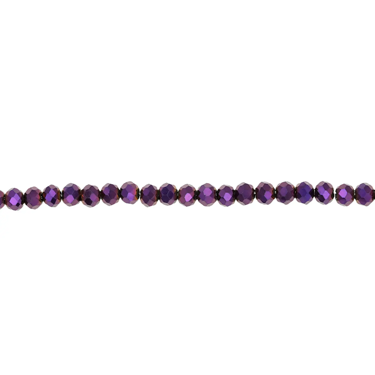 CRISTAL MURANO MORADO ELECTRICO # 2MM 1