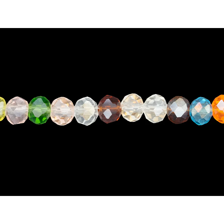 CRISTAL MURANO MIX TRANSPARENTE # 6MM 1