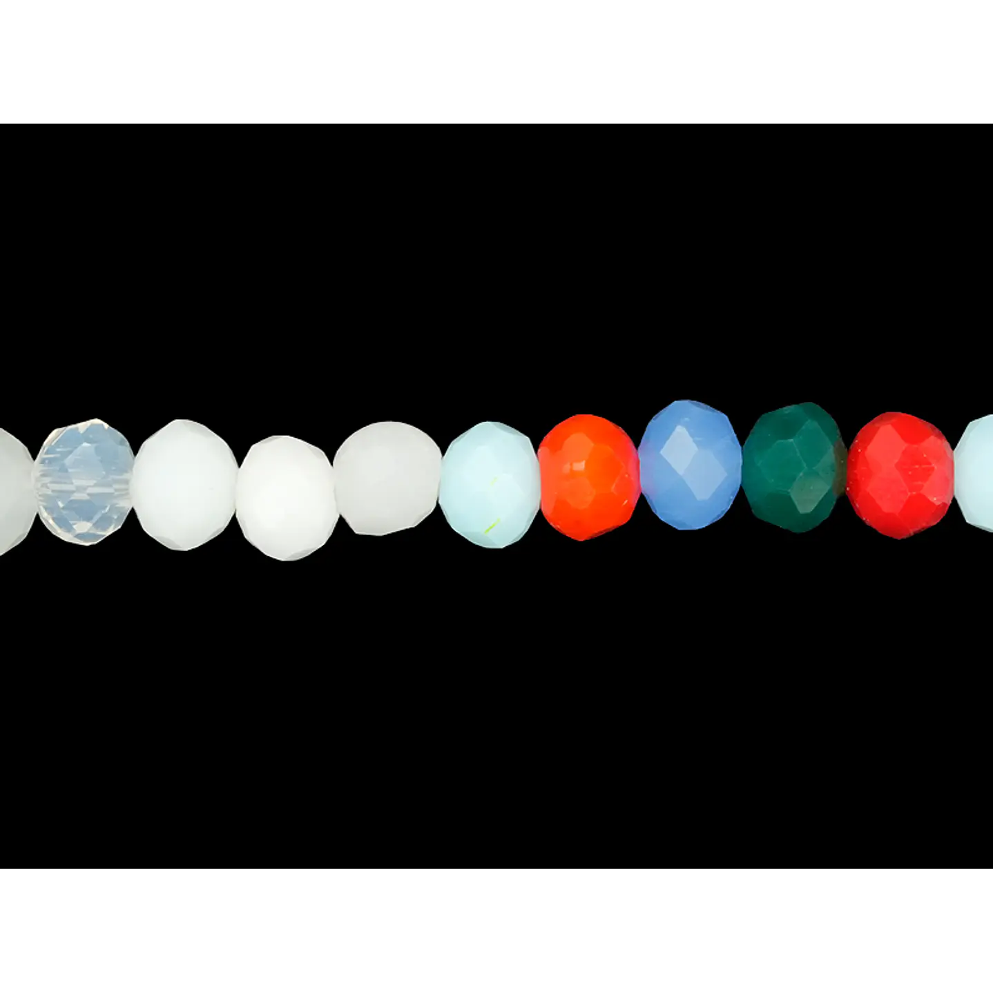 CRISTAL MURANO MIX MATE # 6MM ( TIRA 84 UNIDADES APROX ) 1