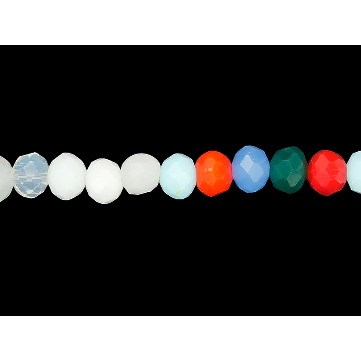 CRISTAL MURANO MIX MATE # 6MM ( TIRA 84 UNIDADES APROX ) 1