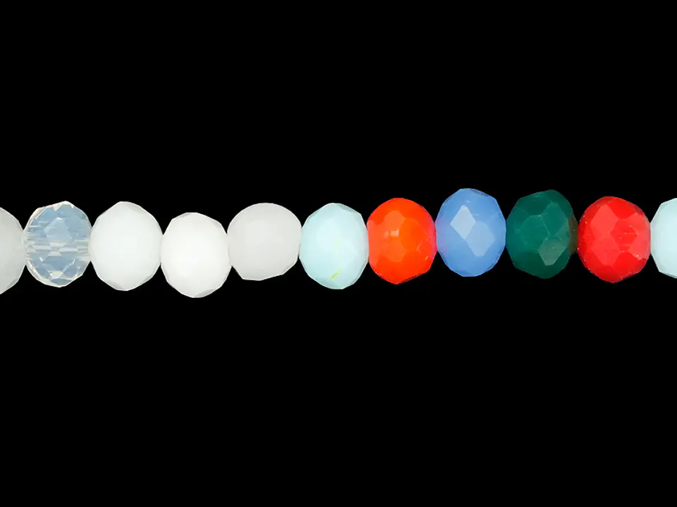 CRISTAL MURANO MIX MATE # 6MM ( TIRA 84 UNIDADES APROX ) 1
