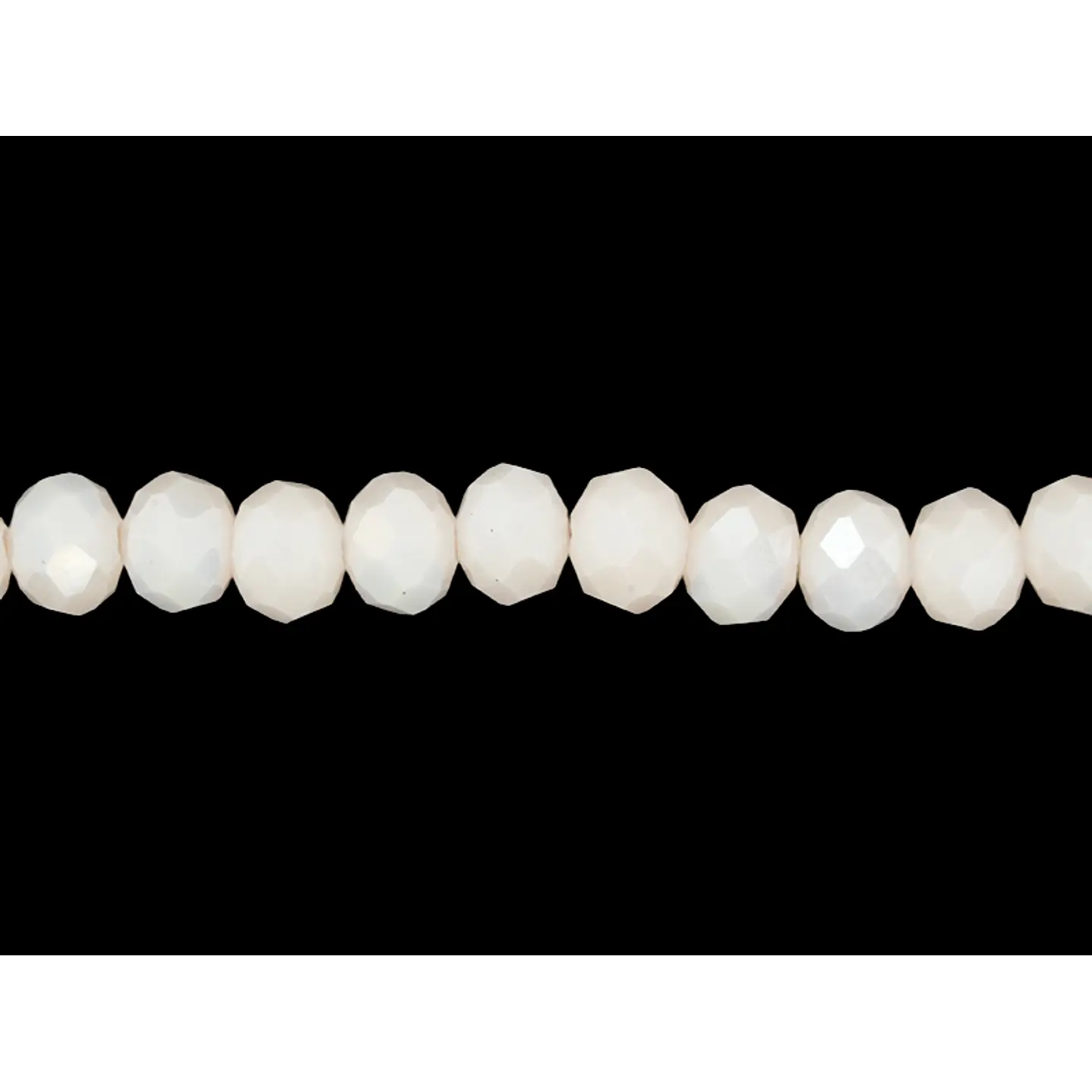 CRISTAL MURANO BEIS MATE AB # 6MM (  TIRA 84 UNIDADES APROX ) 1