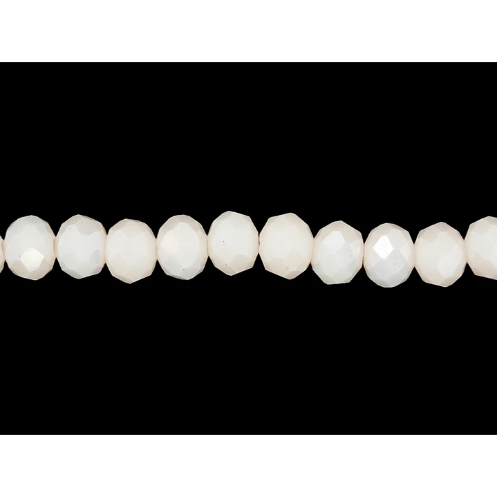 CRISTAL MURANO BEIS MATE AB # 6MM (  TIRA 84 UNIDADES APROX ) 1