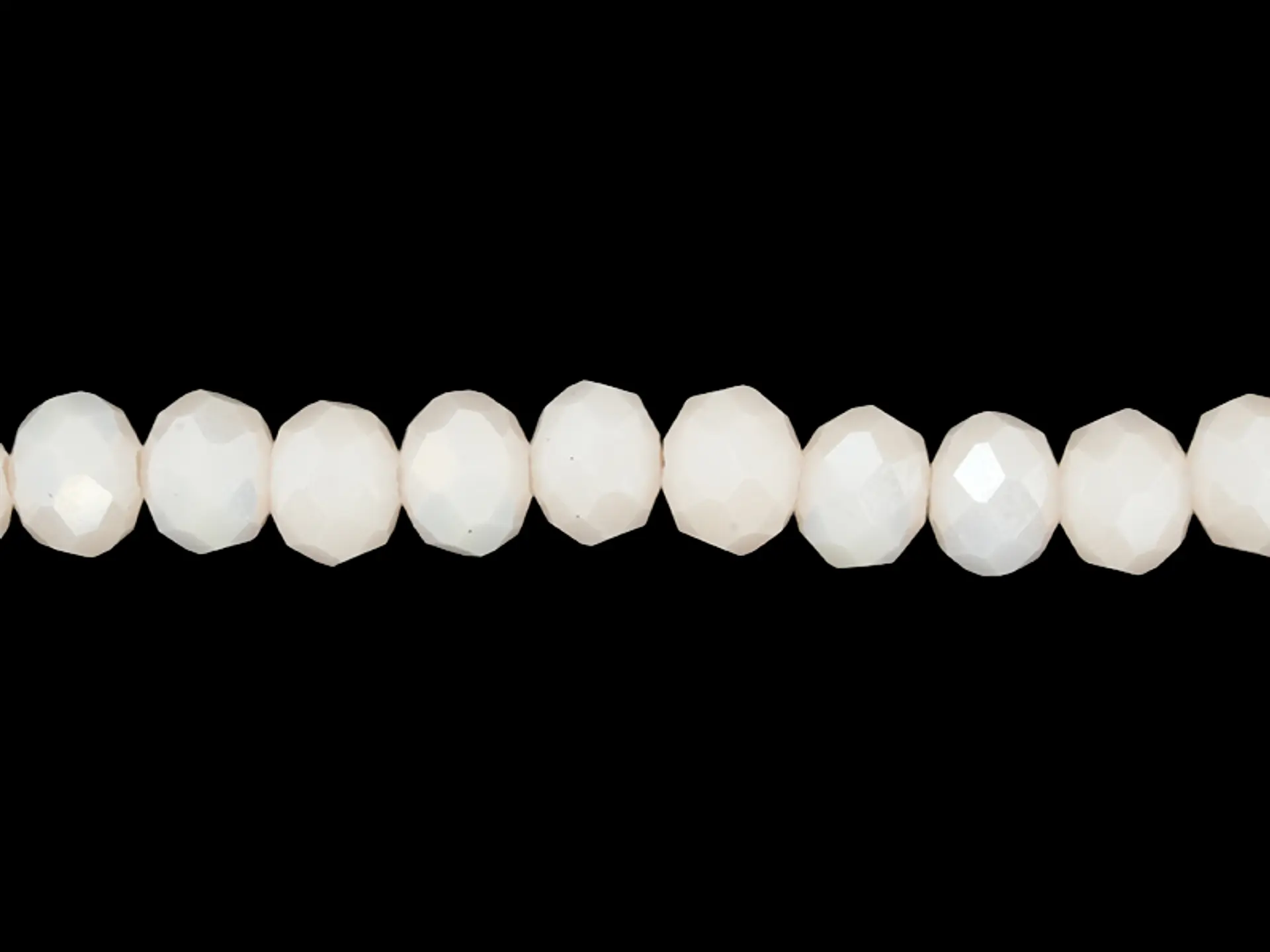 CRISTAL MURANO BEIS MATE AB # 6MM (  TIRA 84 UNIDADES APROX ) 1