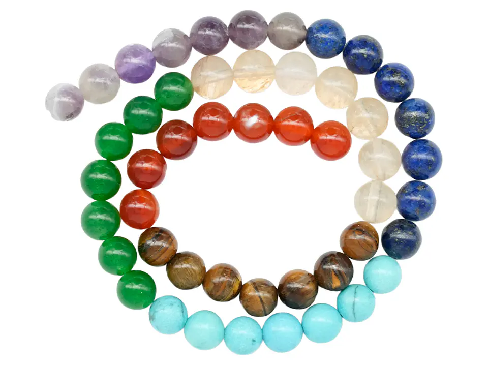 PIEDRA NATURAL LISA CHAKRAS (1) # 8MM 1