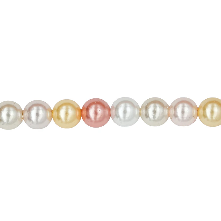 PERLA CHELI MIX PASTEL  # 6MM  X 70 UNIDADES APROX  1
