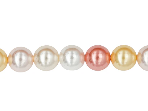 PERLA CHELI MIX PASTEL # 8MM TIRA X 49 UNIDADES APROX