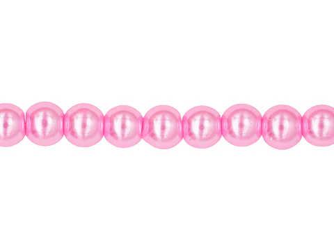 GLASS PEARL # 6MM FUCHSIA X 145 UNIT APPROX
