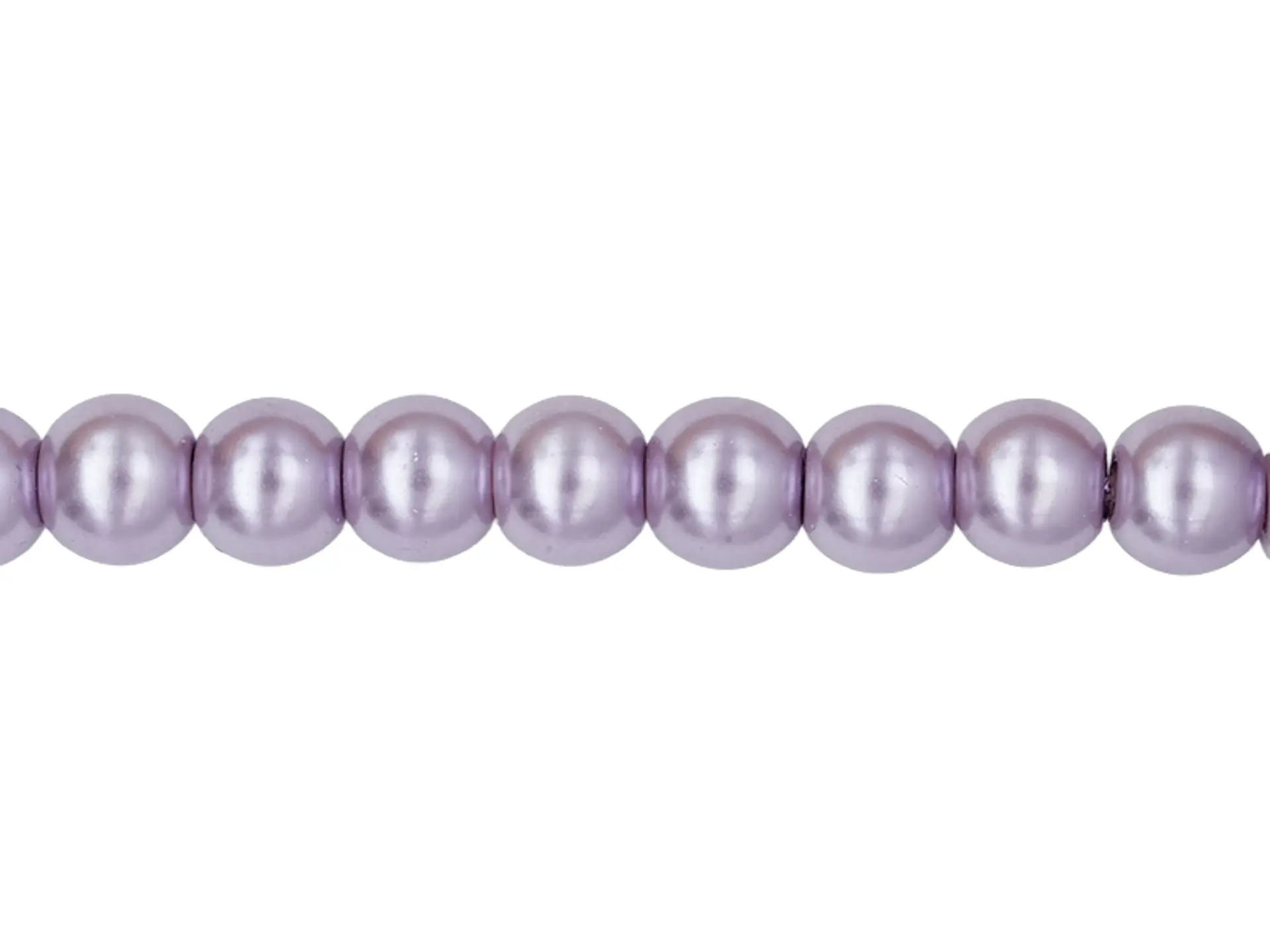 PERLA DE VIDRIO MORADO CLARO # 6MM TIRA POR 145 UNIDADES APROXIMADAMENTE 1