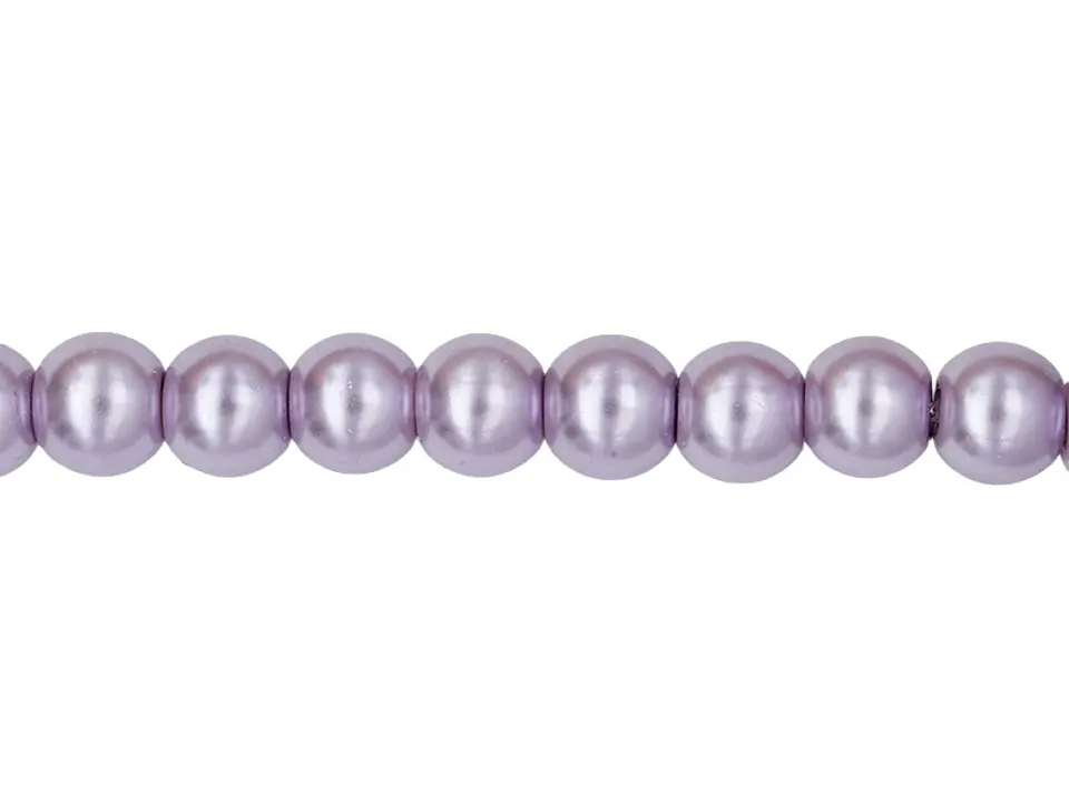 PERLA DE VIDRIO MORADO CLARO # 6MM TIRA POR 145 UNIDADES APROXIMADAMENTE 1