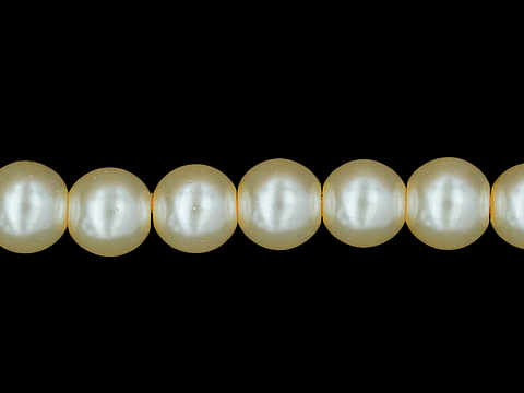 PERLA DE VIDRIO BEIS # 8MM TIRA POR 115 UNIDADES APROXIMADAMENTE