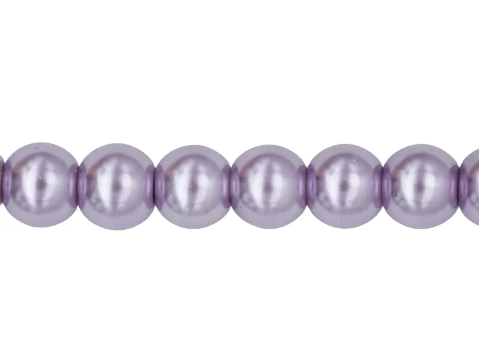 PERLA DE VIDRIO MORADO CLARO # 8MM TIRA POR 115 UNIDADES APROXIMADAMENTE 1