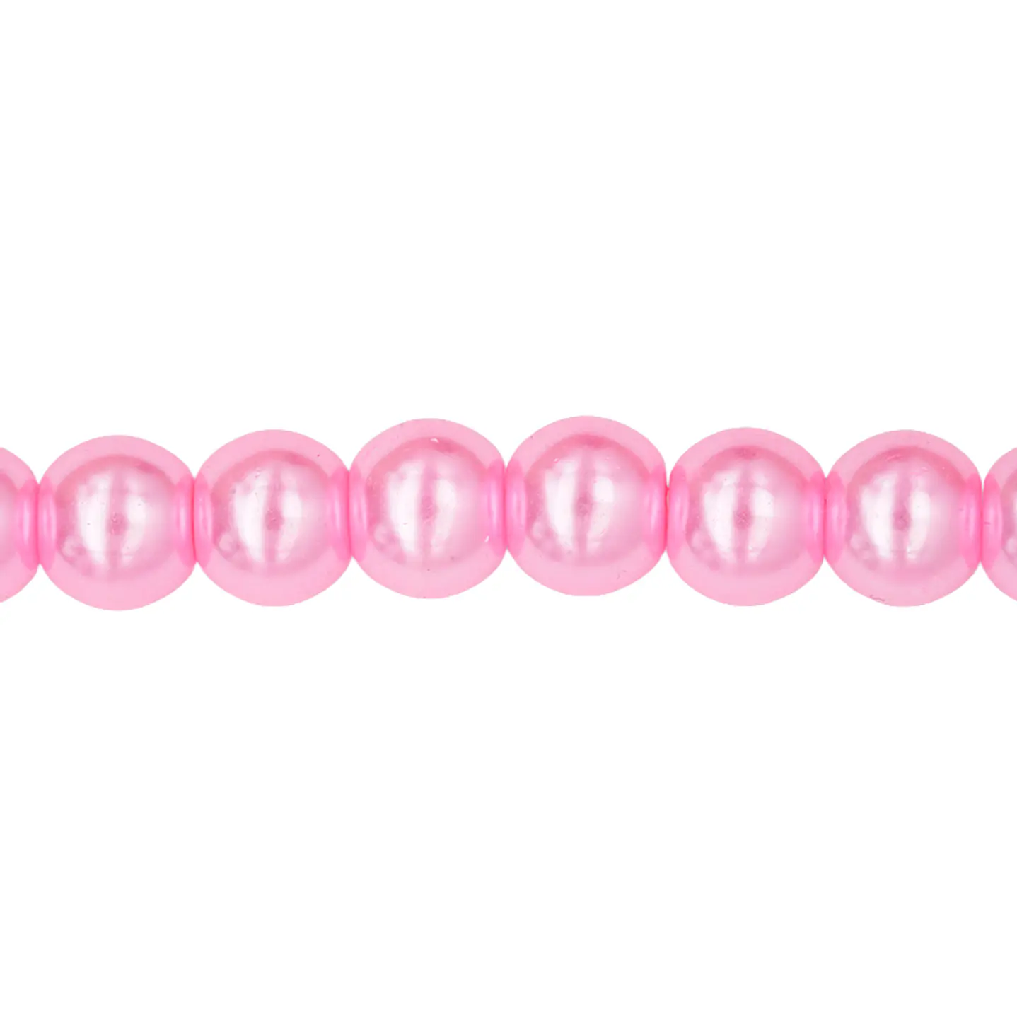 PERLA DE VIDRIO FUCSIA # 10MM TIRA POR 90 UNIDADES APROXIMADAMENTE  1