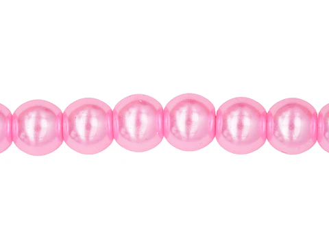 PERLA DE VIDRIO FUCSIA # 10MM TIRA POR 90 UNIDADES APROXIMADAMENTE 