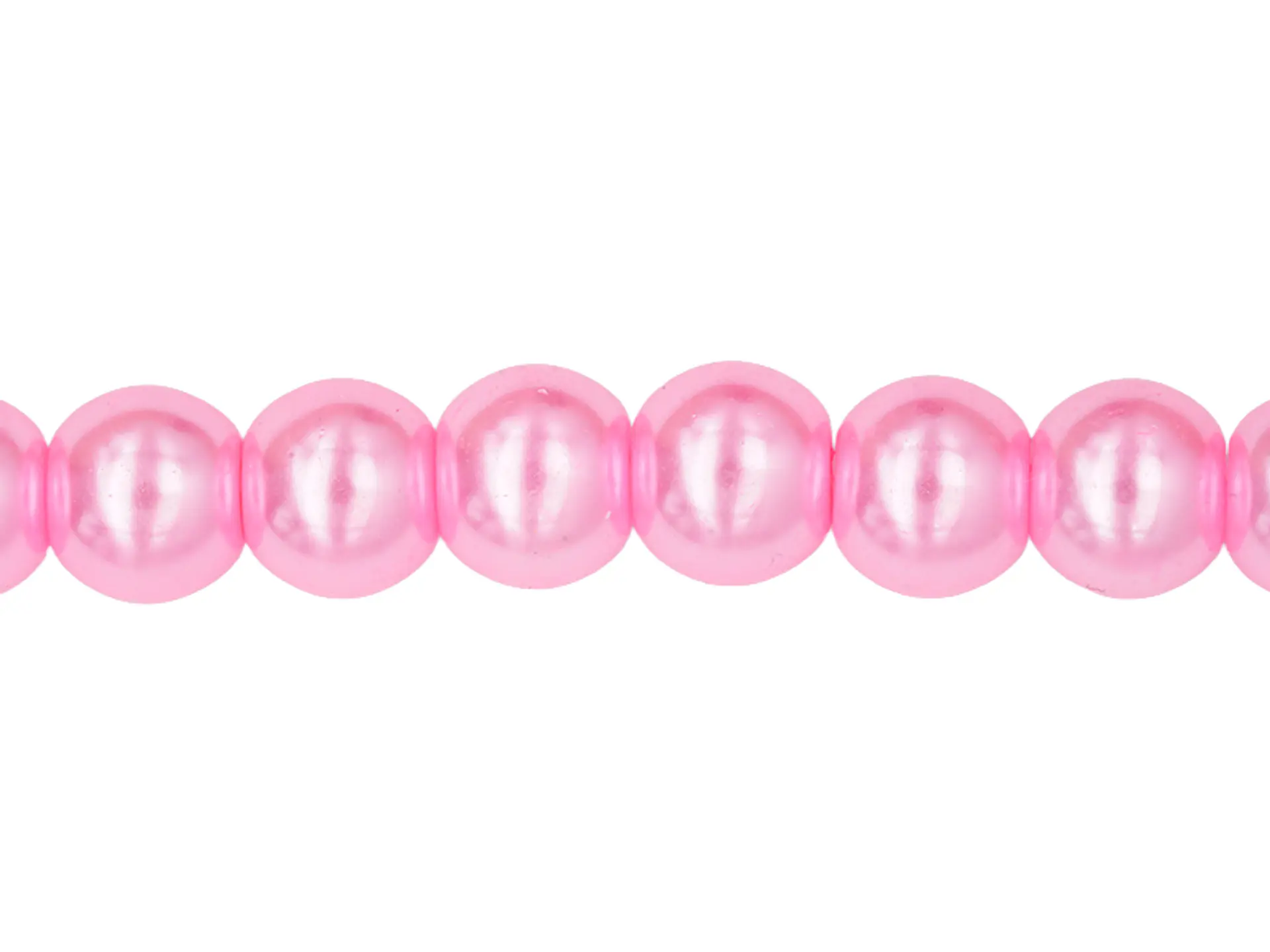 PERLA DE VIDRIO FUCSIA # 10MM TIRA POR 90 UNIDADES APROXIMADAMENTE  1