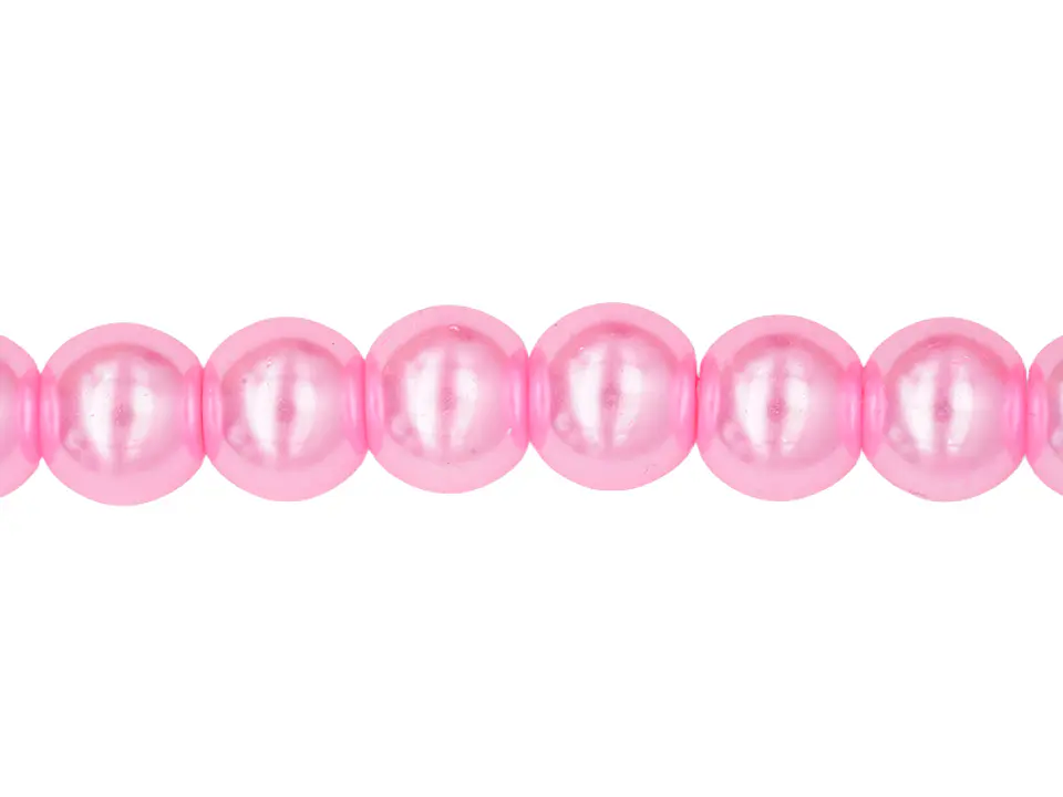 PERLA DE VIDRIO FUCSIA # 10MM TIRA POR 90 UNIDADES APROXIMADAMENTE  1