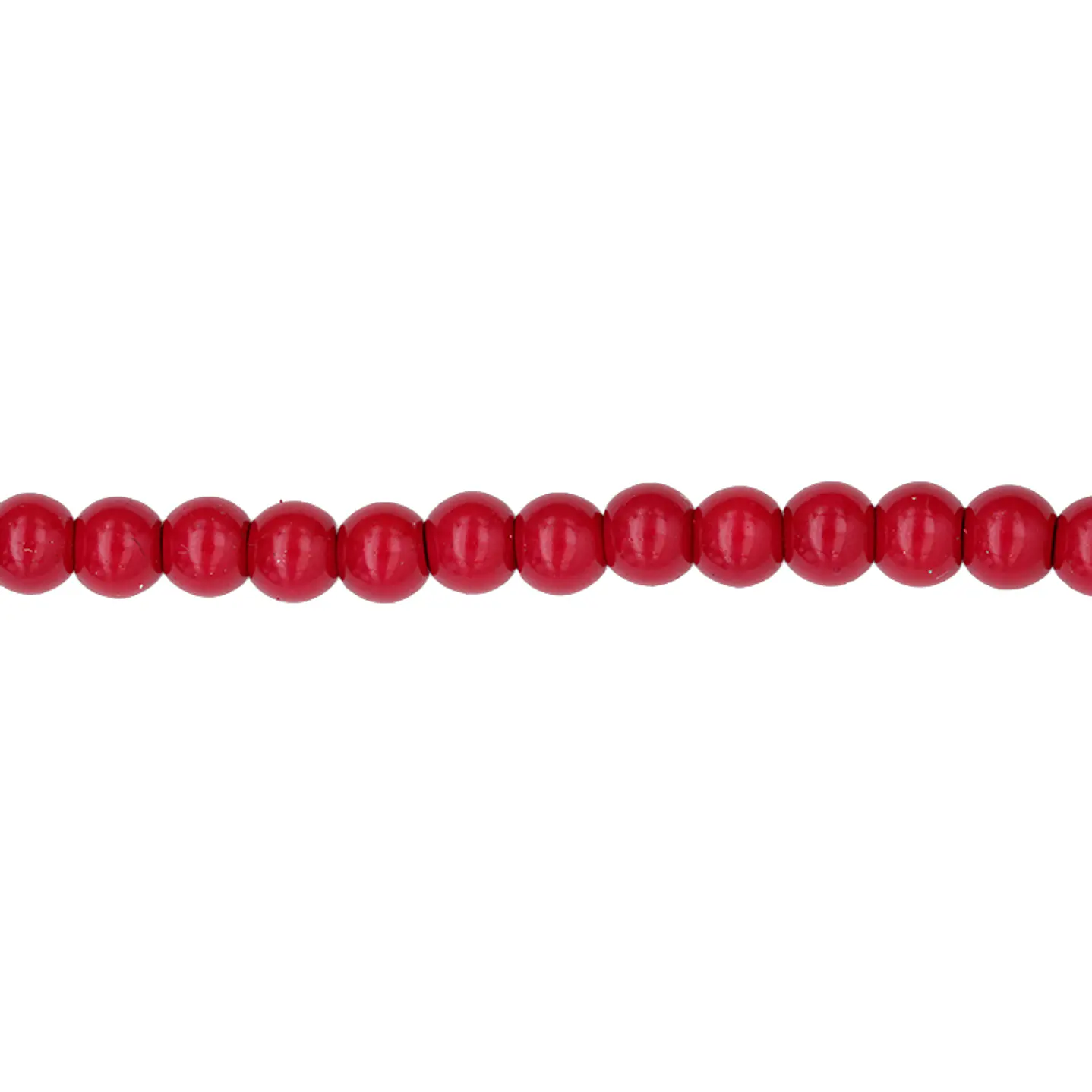 PERLA DE VIDRIO ROJO # 4MM TIRA POR 205 UNIDADES APROXIMADAMENTE 1