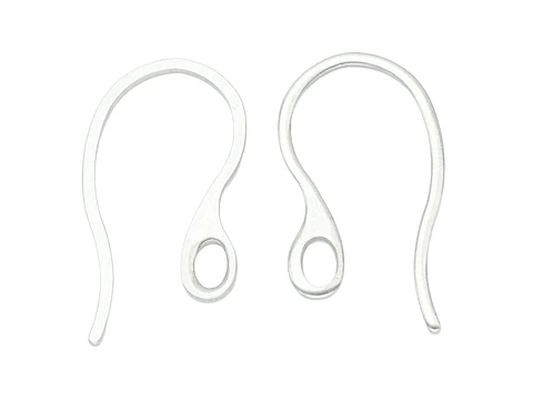 ACERO PLATEADO GANCHO PESCADOR PLANO LISO 22MM