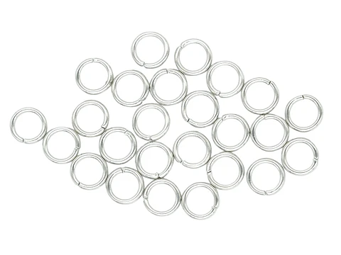 ACERO PLATEADO ARGOLLA 1*6MM X 50 UNIDADES
