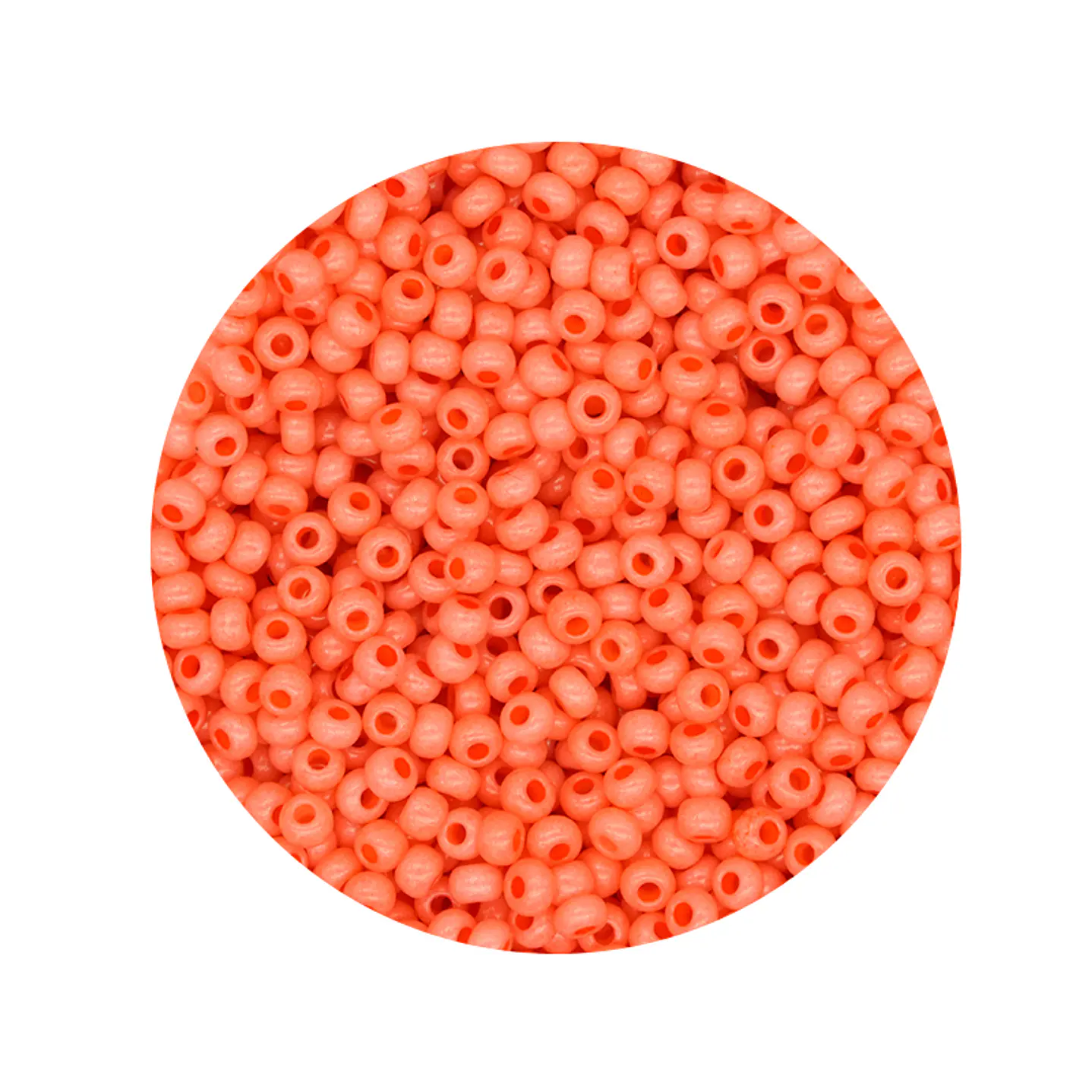 CZECH BEADS 10/0 (2MM) DARK SALMON X 20 GRAMS (2020 UND APPROX) 1