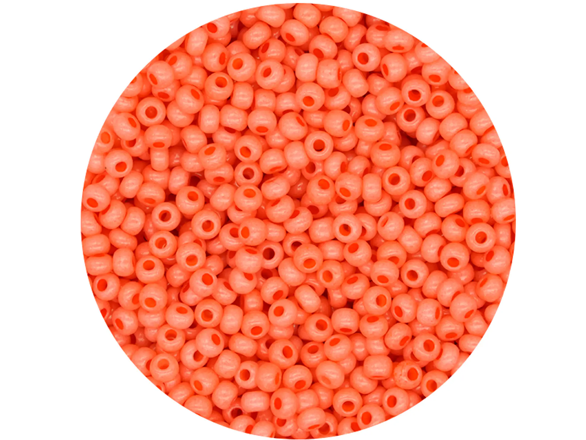 CZECH BEADS 10/0 (2MM) DARK SALMON X 20 GRAMS (2020 UND APPROX) 1