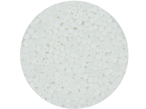 CZECH BEADS 10/0 (2MM) WHITE PACKAGE X 20 GRAMS (2020 UND APPROX)