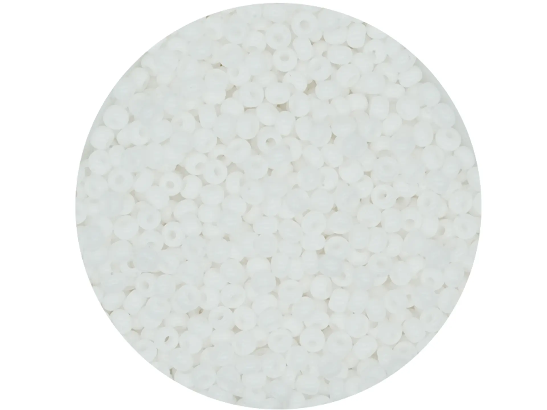 CZECH BEADS 10/0 (2MM) WHITE PACKAGE X 20 GRAMS (2020 UND APPROX) 1