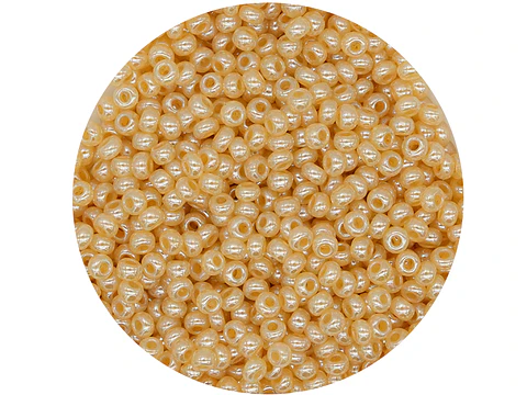 CHAQUIRA CHECA 10/0 (2MM) DORADO PERLADO X 20 GRAMOS (2020 UND APROX)