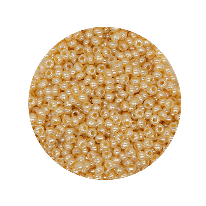 CZECH BEADS 10/0 (2MM) GOLD PEARLED X 20 GRAMS (2020 UND APPROX) 1