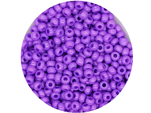 CHAQUIRA CHECA 8/0 (3MM) MORADO PERLADO X 20 GRAMOS (792 UND APROX)