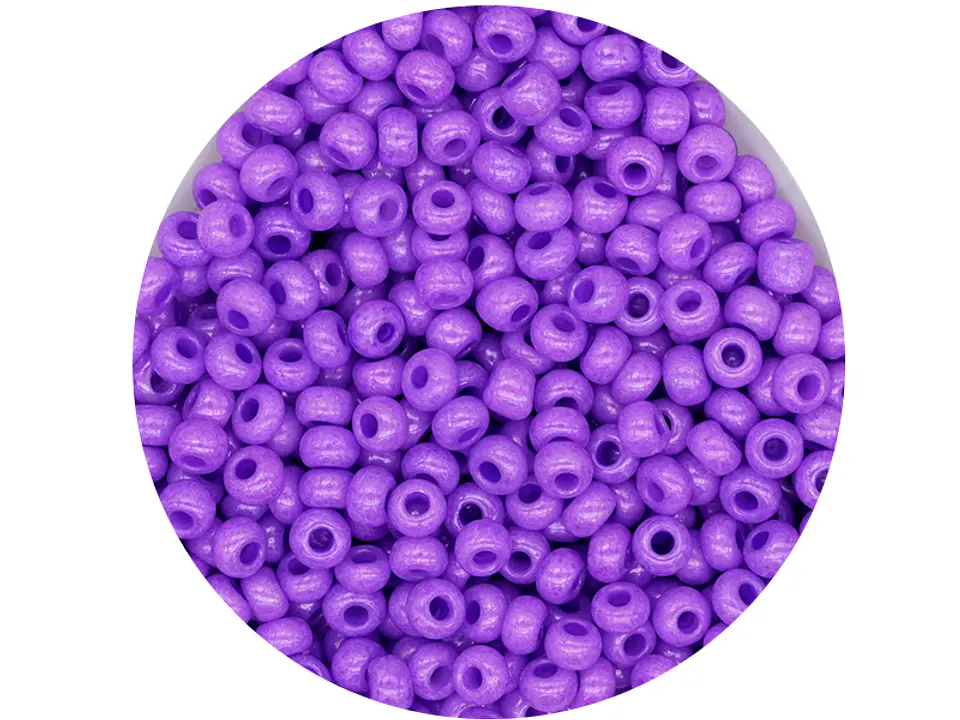 CHAQUIRA CHECA 8/0 (3MM) MORADO PERLADO X 20 GRAMOS (792 UND APROX) 1