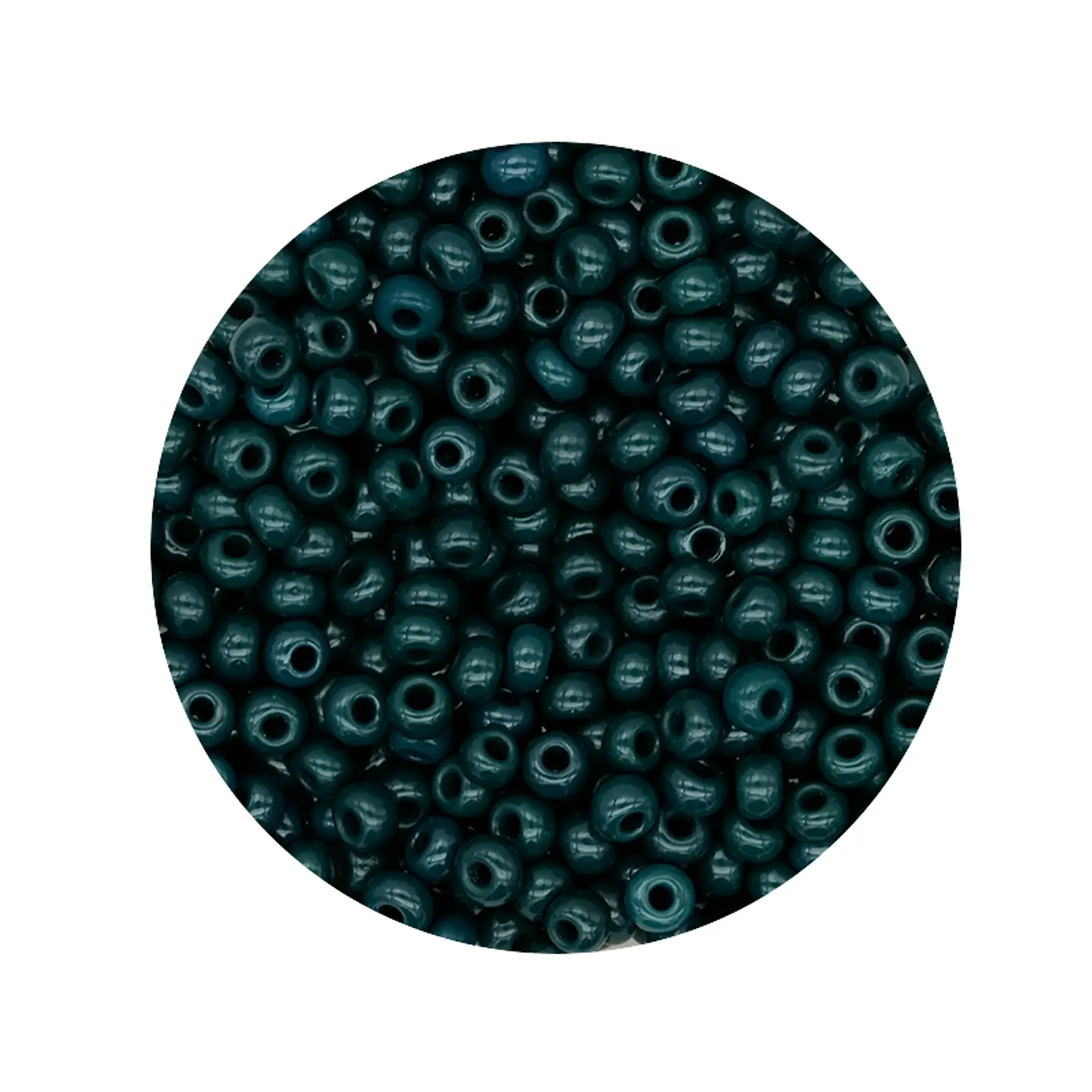 CHAQUIRA CHECA 8/0 (3MM) VERDE OSCURO X 20 GRAMOS (792 UND APROX) 1