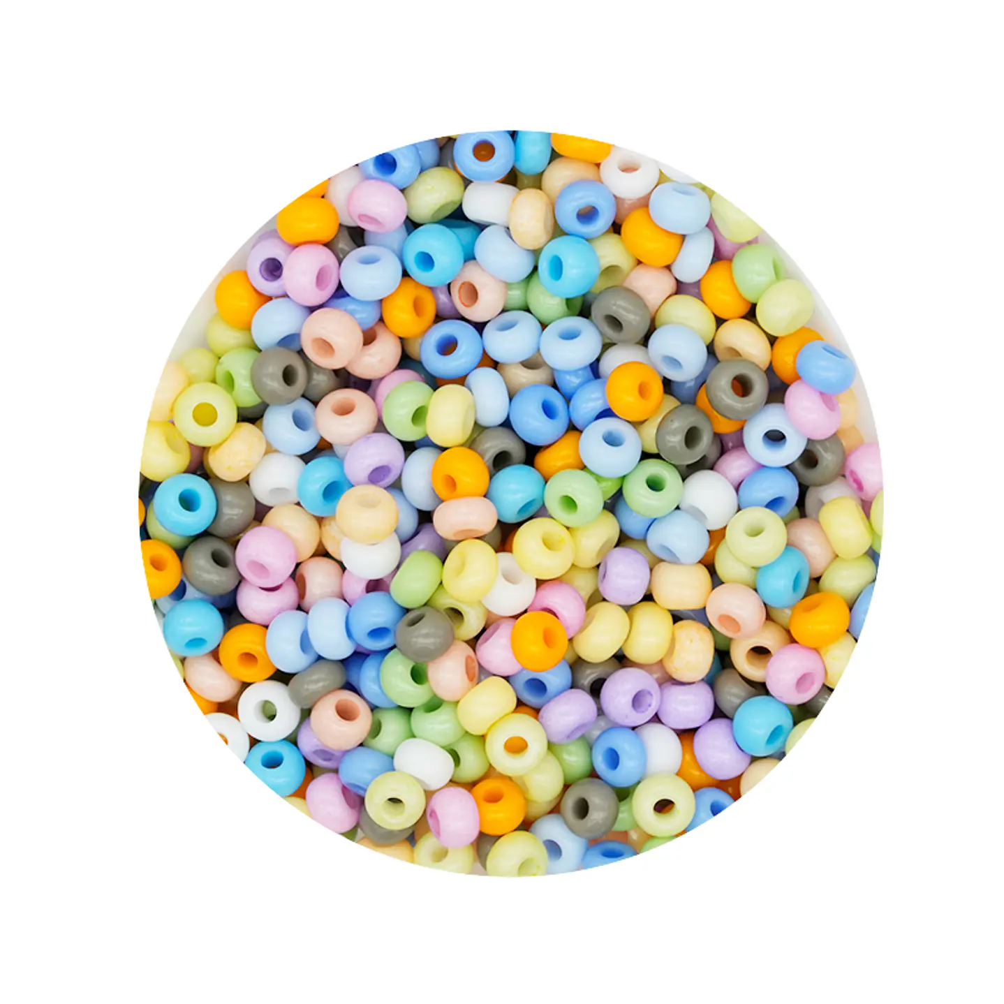 CHAQUIRA CHECA 8/0 (3MM) MIX PASTEL X 20 GRAMOS (792 UND APROX) 1