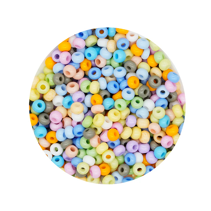 CHAQUIRA CHECA 8/0 (3MM) MIX PASTEL X 20 GRAMOS (792 UND APROX) 1