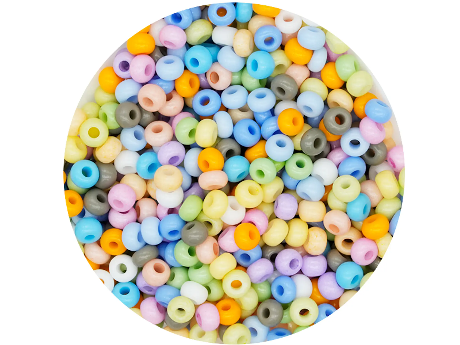 CHAQUIRA CHECA 8/0 (3MM) MIX PASTEL X 20 GRAMOS (792 UND APROX) 1