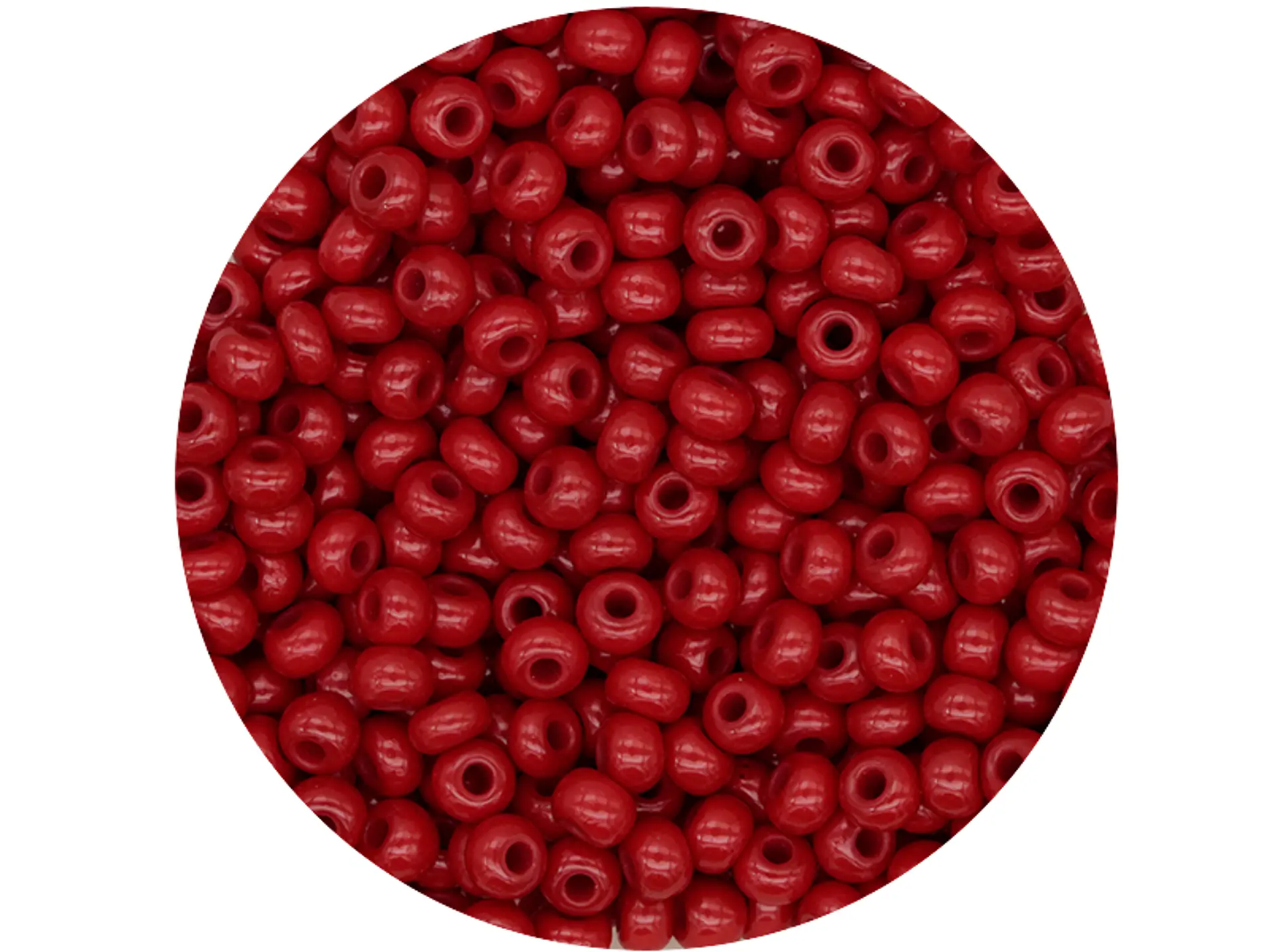 CHAQUIRA CHECA 8/0 (3MM) ROJO OSCURO  X 20 GRAMOS (792 UND APROX) 1