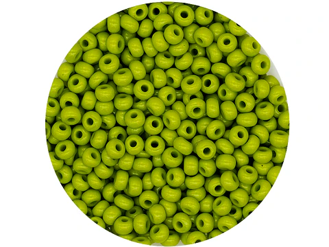 CHAQUIRA CHECA 8/0 (3MM) VERDE OLIVA X 20 GRAMOS (792 UND APROX)