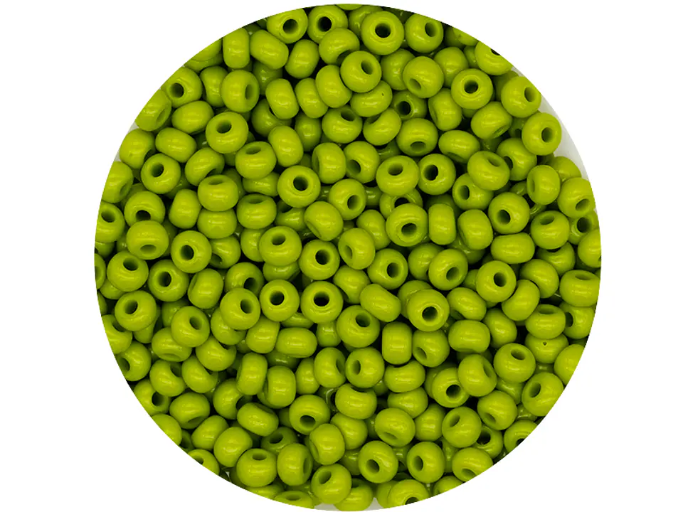 CHAQUIRA CHECA 8/0 (3MM) VERDE OLIVA X 20 GRAMOS (792 UND APROX) 1