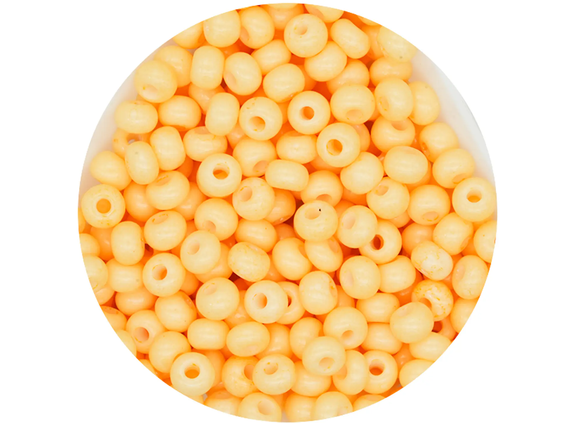 CHAQUIRA CHECA 6/0 (4MM) CURUBA PASTEL X 20 GRAMOS (296 UND APROX) 1