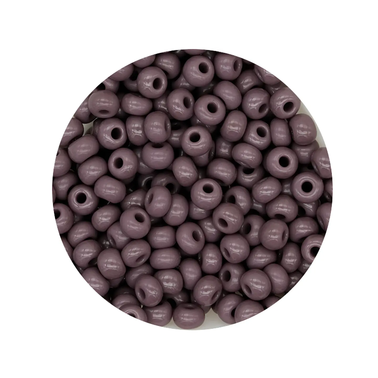CHAQUIRA CHECA 6/0 (4MM) MORADO CLARO X 20 GRAMOS (296 UND APROX) 1