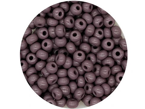 CHAQUIRA CHECA 6/0 (4MM) MORADO CLARO X 20 GRAMOS (296 UND APROX)