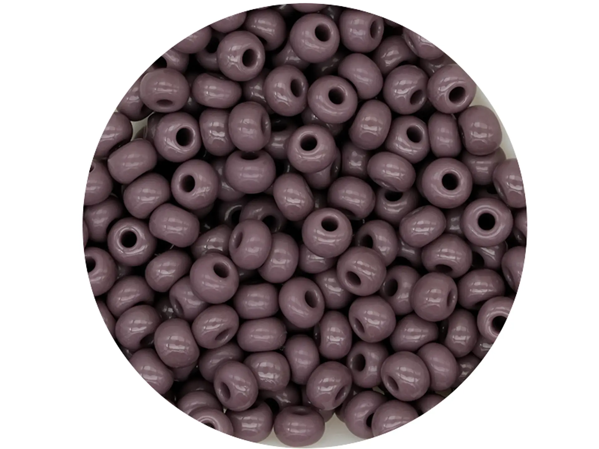 CHAQUIRA CHECA 6/0 (4MM) MORADO CLARO X 20 GRAMOS (296 UND APROX) 1