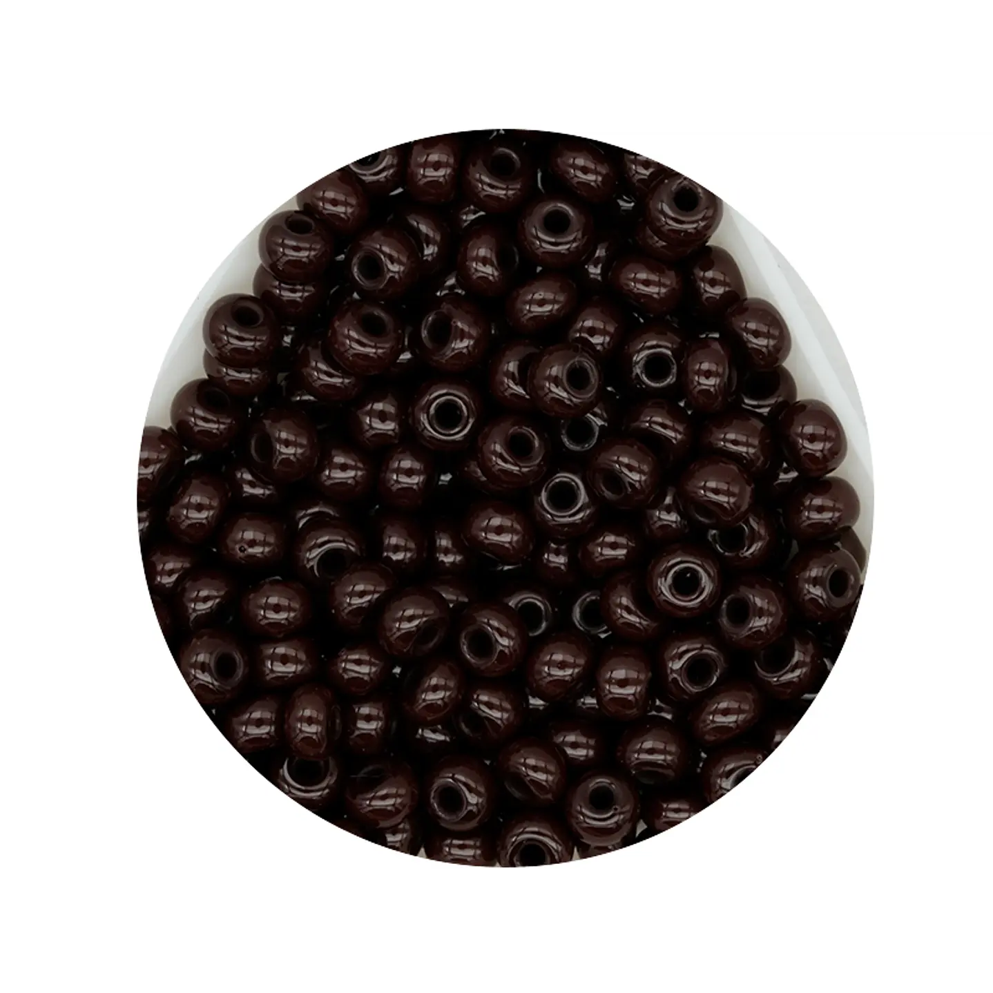 CHAQUIRA CHECA 6/0 (4MM) CAFE X 20 GRAMOS (296 UND APROX) 1